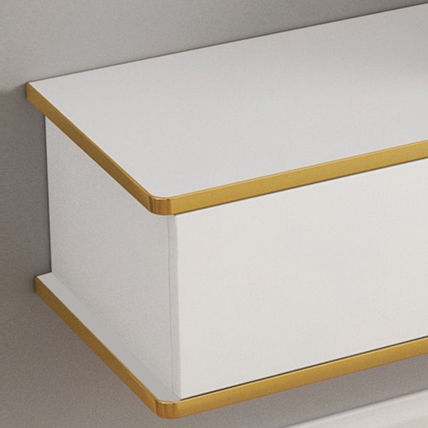 Stand à télévision blanche de style contemporain armoire télévisée murale en bois fausse en bois