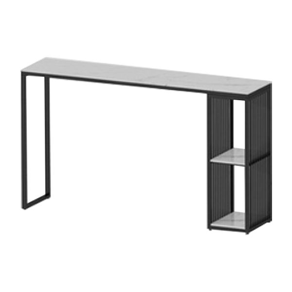 Industrielles 1/3-teiliges Bartisch-Set, rechteckiger Steintisch für Wohnzimmer