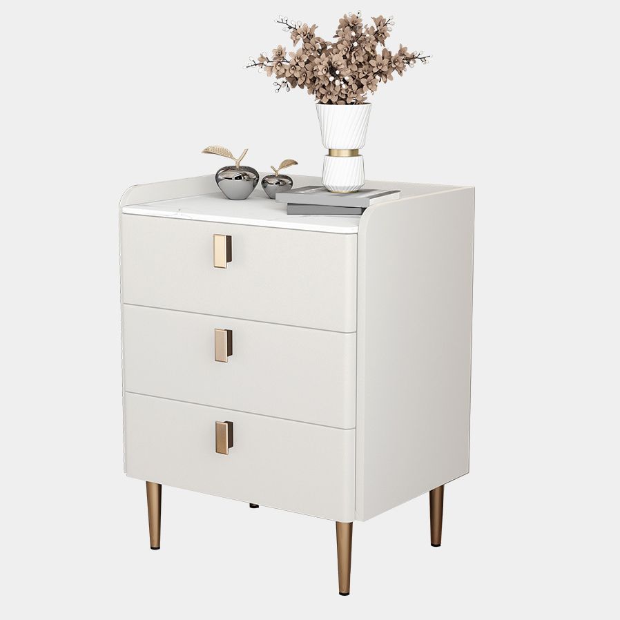 Comodini moderni da 20 "W 24,5" H comodino in pietra con 3-cassetti