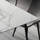 Sintered Stone Dining Table Set 1/5 Pcs Rectangle Dining Table with Armless Chairs
