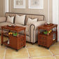 Traditional Rectangular End Table Removable Side Table with Drawer and Shelf