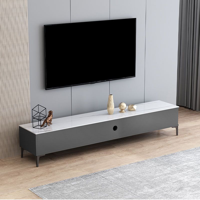 15.75-Inch High Modern TV Stand 2 Doors Open Storage TV Console Clearhalo 'furn' 'furn_tv_stands_entertainment_centers' 'Furniture' 'Living Room Furniture' 'TV Stands & Entertainment Centers' 'TV Stands & Media Storage Furniture' 'tv_stands_entertainment_centers' 1200x1200_d68bf950-db26-4bc7-8c3b-d7fc4b30d633