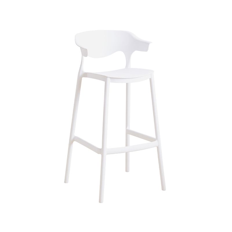 Scandinavian Style PP Bar-stool Square Seat Counter Stool for Kitchen Bar Clearhalo 'Bar Furniture' 'Bar Stools' 'bar_stools' 'furn' 'furn_bar_stools' 'furniture_bar_stools' 'Kitchen & Dining Furniture' 'kitchen&dining_furn' 'kitchen' 'kitchen_furn' Furniture' 1200x1200_d68cc15c-edc9-4003-9532-a11df9c6d670