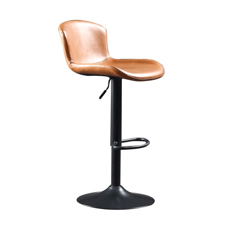 Industrial Style Bar-stool Leather Bucket Seat with Adjustable Height for Restaurant Bar Clearhalo 'Bar Furniture' 'Bar Stools' 'bar_stools' 'furn' 'furn_bar_stools' 'furniture_bar_stools' 'Kitchen & Dining Furniture' 'kitchen&dining_furn' 'kitchen' 'kitchen_furn' Furniture' 1200x1200_d68d3fbe-d2f6-4f7d-889b-49d3b797c2e9