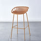 Nordic Backrest Counter Stool with Metal Base Plastic Armless Cafe Bar Chair with 4 Legs Clearhalo 'Bar Furniture' 'Bar Stools' 'bar_stools' 'furn' 'furn_bar_stools' 'Furniture' 'Kitchen & Dining Furniture' 1200x1200_d68e6af4-8612-4bc0-8b13-b9c2dc80818d