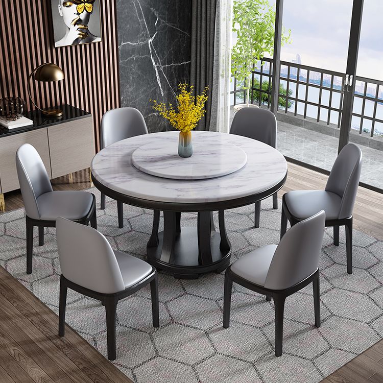 Round Dining Site Table Simplicity Style Marble Furniture with Pedestal Base Clearhalo ' dining_table' 'Dining Tables & Seating' 'Dining Tables' 'furn' 'furn_dining_table' 'Furniture' 'furniture_dining_table' 'Kitchen & Dining Furniture' 'kitchen&dining_furn' 'kitchen' 'kitchen_dining_table' 1200x1200_d68f0333-d367-49cb-a806-4786032e948c