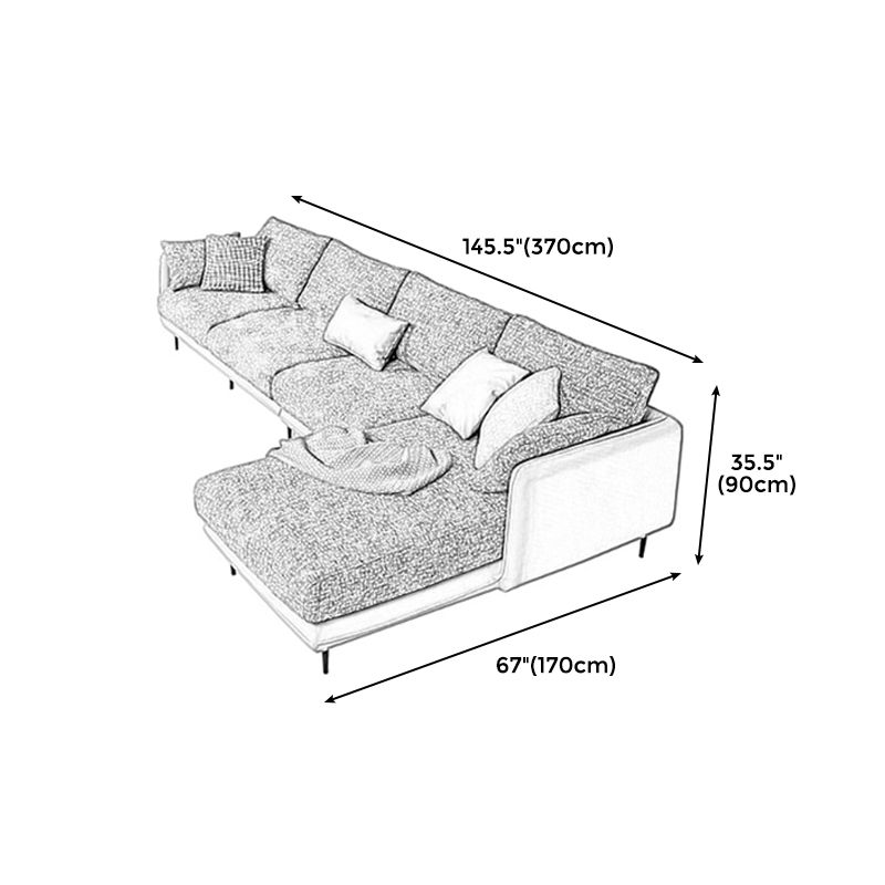 Contemporary Tuxedo Arm Sofa with Pillows 35.43" for Living Room Clearhalo 'furn' 'furn_sofas' 'Furniture' 'Living Room Furniture' 'Sofa' 'sofas' 1200x1200_d6908045-634b-4e08-b364-78344e683554