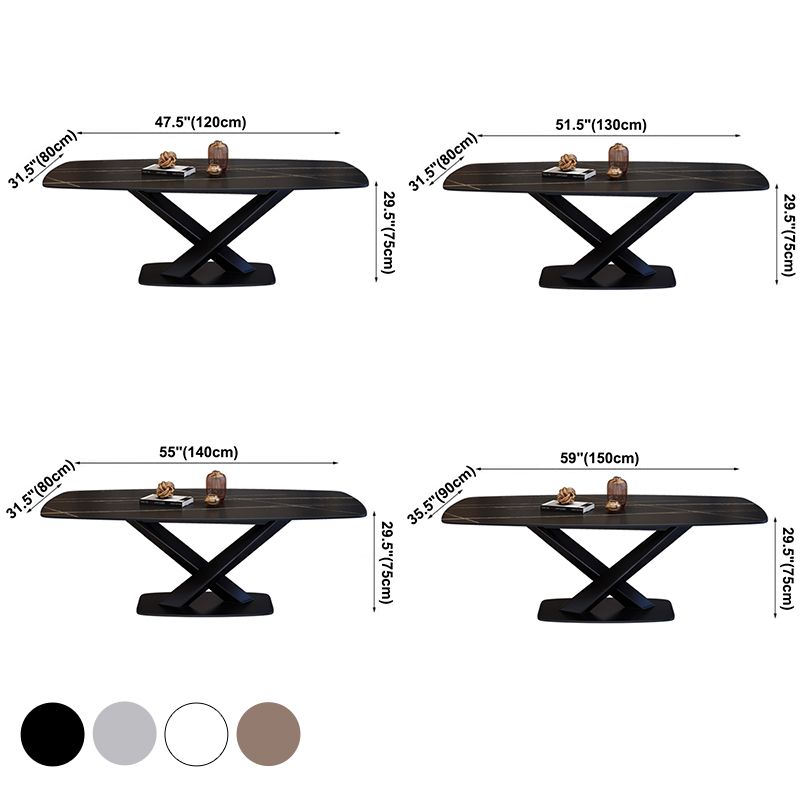 Rectangle Luxury Dining Table Four-Color Fixed Table with Sintered Stone Clearhalo ' dining_table' 'Dining Tables & Seating' 'Dining Tables' 'furn' 'furn_dining_table' 'Furniture' 'furniture_dining_table' 'Kitchen & Dining Furniture' 'kitchen&dining_furn' 'kitchen' 'kitchen_dining_table' 1200x1200_d693c8d3-8d63-4d62-897a-0334971e279c