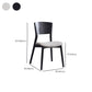 Wood Kitchen Dining Side Chair Open Back Dining Side Chair in Black Frame