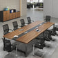 Contemporary Style Meeting Desk Brown Office Desk for Office and Meeting Room Clearhalo 'furn' 'furn_office_desk' 'Furniture' 'Office Desks' 'Office Furniture' 'office_desk' 1200x1200_d694abc5-9bea-4d5c-8cc5-9e6e6bfef171
