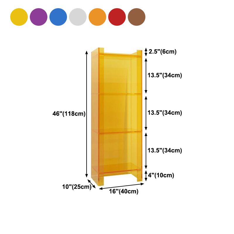 Glam Acrylic Standard Bookshelf Closed Back Vertical Bookshelf for Living Room Clearhalo 'Bookcases' 'furn' 'furn_bookcases' 'Furniture' 'furniture_bookcases' 'kitchen' 'kitchen_bookcases' 'Living Room Furniture' 'Office Furniture' 1200x1200_d695221c-bef2-4689-9ac4-5061389d28df