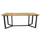 Industrial Rectangle Dining Table Solid Wood Trestle Base Dining Table Clearhalo ' dining_table' 'Dining Tables & Seating' 'Dining Tables' 'furn' 'furn_dining_table' 'Furniture' 'furniture_dining_table' 'Kitchen & Dining Furniture' 'kitchen&dining_furn' 'kitchen' 'kitchen_dining_table' 1200x1200_d697b150-1553-4ca3-b26f-4ec9b678fb2a