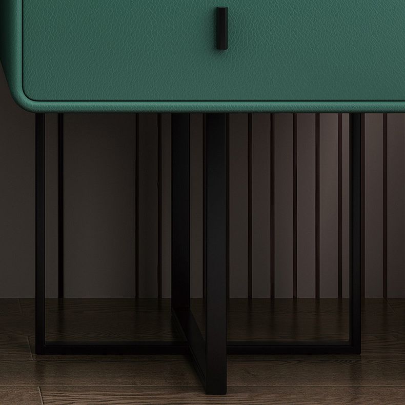 Tavolo da toeletta da 2 da 2-disegno in pelle 28,74 "H tavolo da toeletta con base metallica