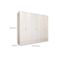 Engineered Wood Wardrobe Closet with Shelves White Wardrobe Cabinet