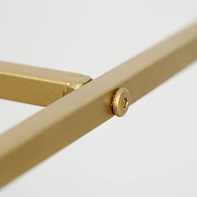 Tavolo da salotto in metallo rotondo accento in stile modernistico