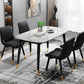 Silla de comedor Glam de piel sintética, silla Parsons con acabado mate para el hogar