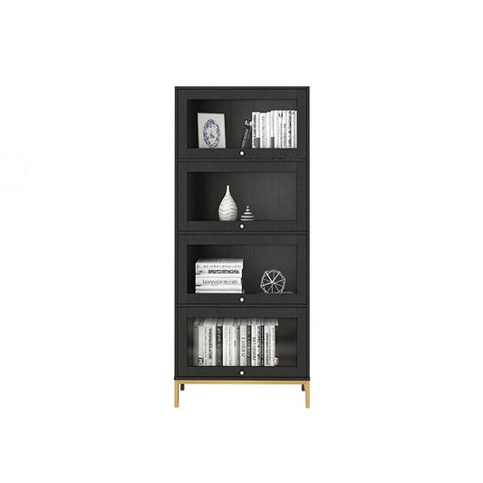 Glam Bookshelf Standard Wooden Shelf Bookcase with Cabinets for Office Clearhalo 'Bookcases' 'furn' 'furn_bookcases' 'Furniture' 'furniture_bookcases' 'Office Furniture' 1200x1200_d69cd779-e736-454c-a90e-6d3718b85f86