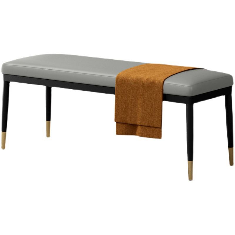 13.8 Inch Wide Modern Seating Bench Rectangle Bench with Legs Clearhalo 'Benches' 'Chairs & Seating' 'furn' 'furn_benches' 'Furniture' 'Living Room Furniture' 1200x1200_d69d3624-f67a-498e-950a-74e99bd6d73a
