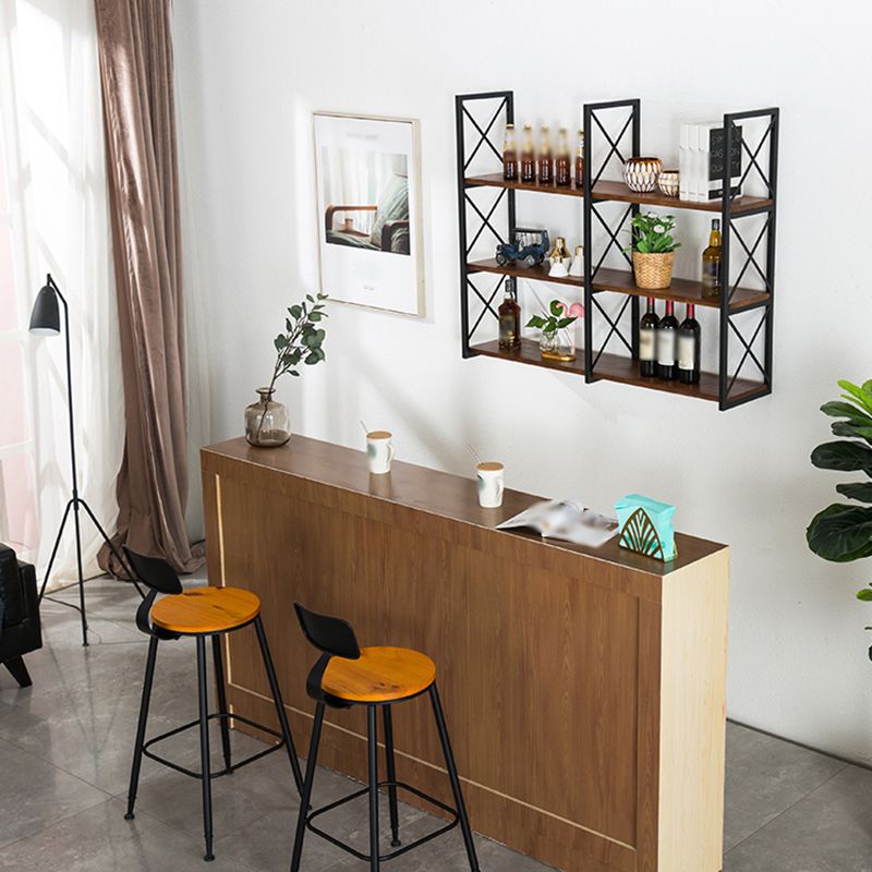 Industrial Style Wooden Bookshelf Wall Mounted Shelf Bookcase Clearhalo 'Bookcases' 'furn' 'furn_bookcases' 'Furniture' 'furniture_bookcases' 'kitchen' 'kitchen_bookcases' 'Living Room Furniture' 'Office Furniture' 1200x1200_d69e290a-6c68-4408-8f9d-07cb2e86f64e