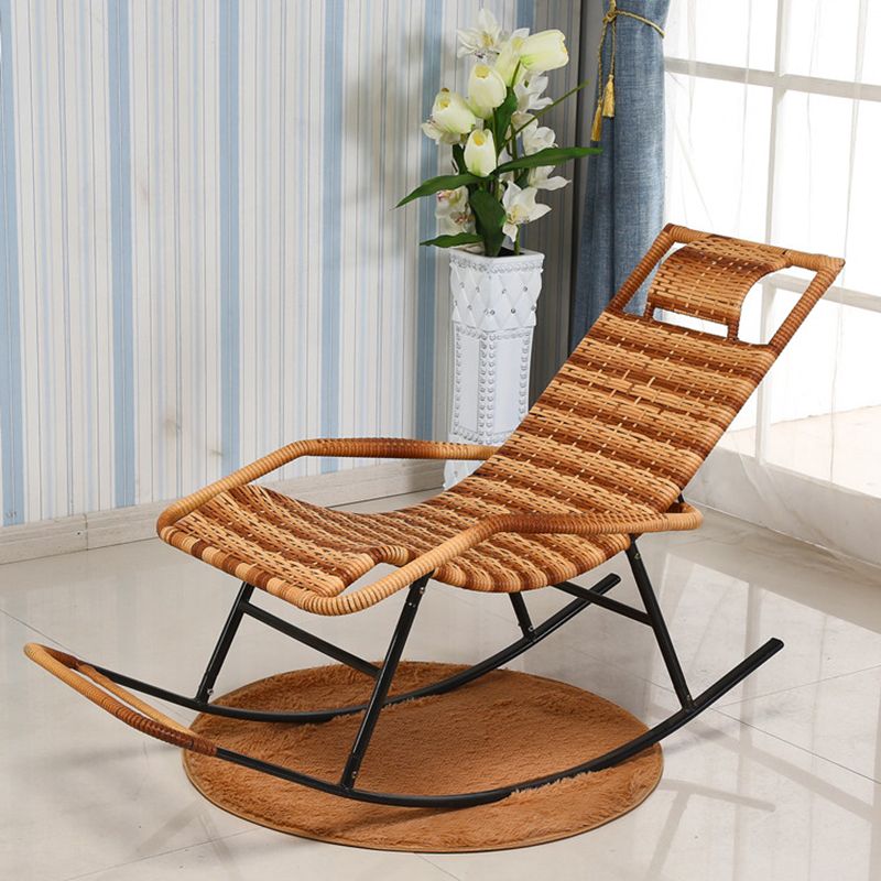 Modern Reclining Rocking Chair Wicker Rocker Chair for Living Room Clearhalo 'Chairs & Seating' 'furn' 'furn_rocking_chairs' 'Furniture' 'Living Room Furniture' 'Rocking Chairs' 'rocking_chairs' 1200x1200_d69f2015-1757-42b8-9306-15f6e38dc973
