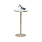 Bar Height Pub Table Glam Metal Pedestal Bar Table for Indoor