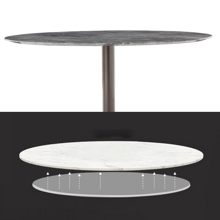 Metal Traditional Luxury Round Dining Table Sintered Stone Table with Pedestal Base Clearhalo ' dining_table' 'Dining Tables & Seating' 'Dining Tables' 'furn' 'furn_dining_table' 'Furniture' 'furniture_dining_table' 'Kitchen & Dining Furniture' 'kitchen&dining_furn' 'kitchen' 'kitchen_dining_table' 1200x1200_d6a2fcf8-9e10-4454-80bb-38c23436d701