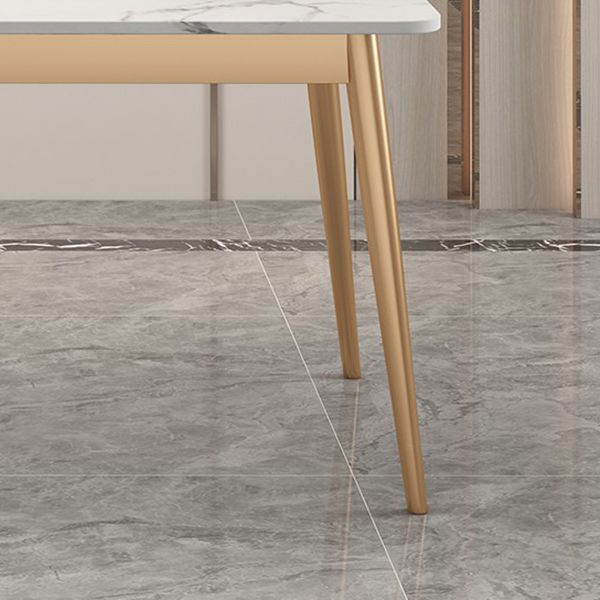 Sintered Stone Dining Table Traditional Luxury Rectangle Table for Home Clearhalo 'Dining Tables & Seating' 'Dining Tables' 'dining_table' 'furn' 'furn_dining_table' 'Furniture' 'Kitchen & Dining Furniture' 1200x1200_d6a51f3c-84a5-4774-bc23-73f4aa2a1626