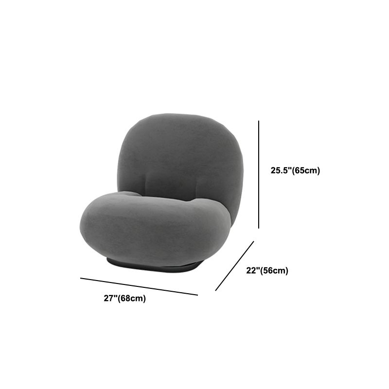 Canapé de bras de smoking en velours gris canapé contemporain pour le salon