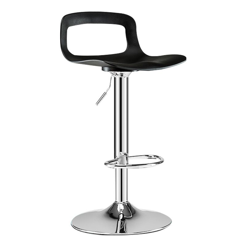 Modern Footrest Bar Stool Plastic Low Back Bucket Indoor Swivel Counter Stool Clearhalo 'Bar Furniture' 'Bar Stools' 'bar_stools' 'furn' 'furn_bar_stools' 'furniture_bar_stools' 'Kitchen & Dining Furniture' 'kitchen&dining_furn' 'kitchen' 'kitchen_furn' Furniture' 1200x1200_d6a6f20d-dd85-415f-8023-0f0f2ae7fbc2
