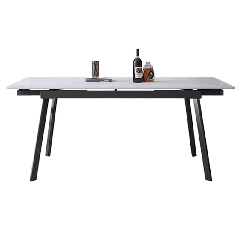 Moderne eettafel Uitschuifbare rechthoekige eettafel voor eetkamer