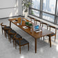 Pine Wood Top Dining Table Traditional Luxury Rectangle Table with 4 Legs Clearhalo 'Dining Tables & Seating' 'Dining Tables' 'dining_table' 'furn' 'furn_dining_table' 'Furniture' 'furniture_dining_table' 'Kitchen & Dining Furniture' 'kitchen' 'kitchen_dining_table' 1200x1200_d6a9990e-2f8d-442f-9c5d-750b3276e827