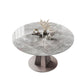 Modern Style Dining Round Table Sintered Stone Table with Metal Legs for Home Clearhalo 'Dining Tables & Seating' 'Dining Tables' 'dining_table' 'furn' 'furn_dining_table' 'Furniture' 'Kitchen & Dining Furniture' 1200x1200_d6ab30b0-7088-4d43-963a-1343cff373cd