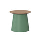 Pedestal Base Wood & Plastic Table Top Pink/green/yellow/white/grey Round Side Table