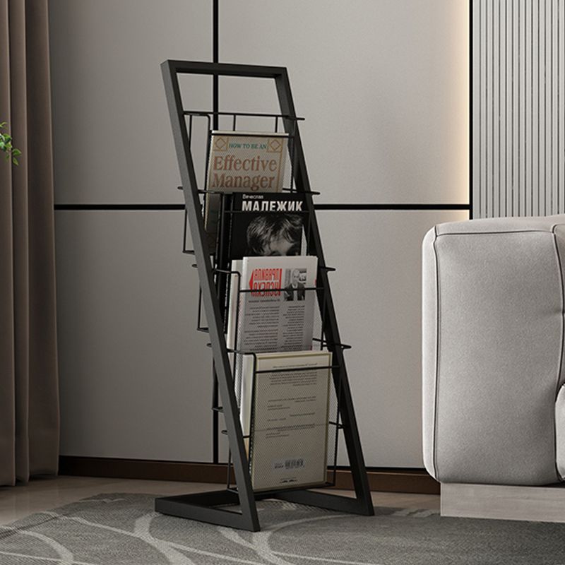 Industrial Ladder Bookcase Metal Vertical Shelf Bookcase for Home Office Clearhalo 'Bookcases' 'furn' 'furn_bookcases' 'Furniture' 'furniture_bookcases' 'kitchen' 'kitchen_bookcases' 'Living Room Furniture' 'Office Furniture' 1200x1200_d6b08502-25c3-4114-a180-a4e8b16c3e6f