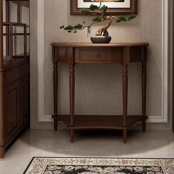 Tavolo da console moderno della metà del secolo Tavolo di accento in legno per Hall