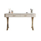 Glam Makeup Vanity Desk Table Stone Top Dressing Table with Drawer