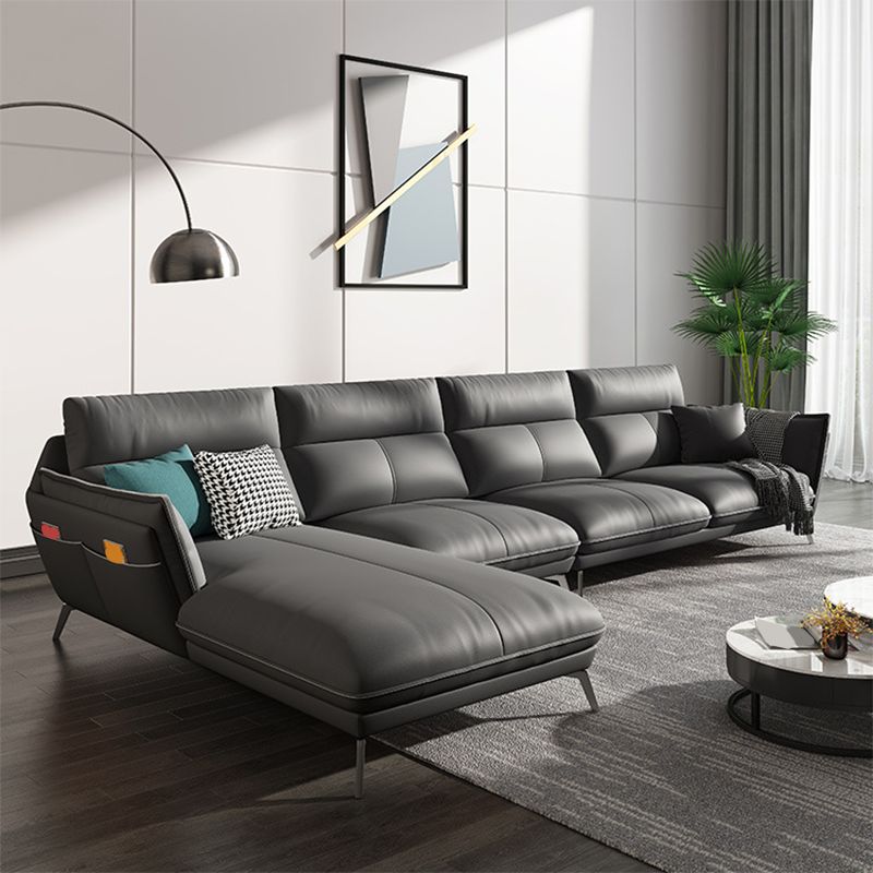 Divano in stile moderno imitazione imitazione in pelle bracciolo cuscino divano posteriore