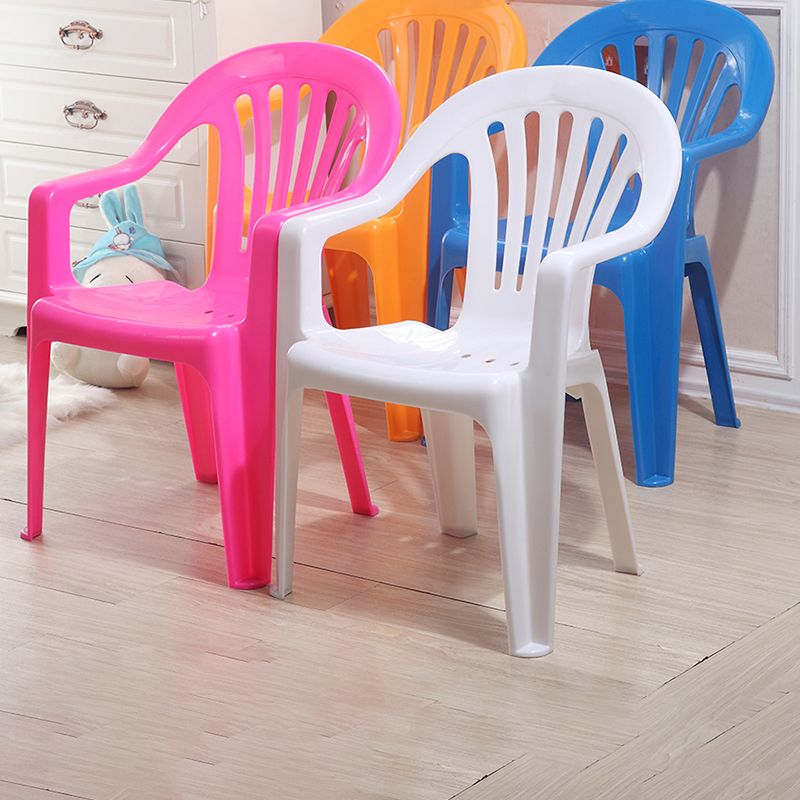 Modern Plastic Dining Arm Chairs Home Stackable Slat Back Dining Armchairs Clearhalo ' kitchen&dining_furn' 'Dining Chairs' 'Dining Tables & Seating' 'dining_chair' 'furn' 'furn_dining_chair' 'Furniture' 'furniture_dining_chair' 'Kitchen & Dining Furniture' 'kitchen' 1200x1200_d6b84d02-2c74-4c5a-b1de-a01d102e2d19
