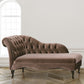 Living Room Rolled Arms Chaise Modern Style Velvet Chaise with Two Arms Clearhalo 'Chairs & Seating' 'Chaise Lounge' 'chaise_lounge' 'furn' 'furn_chaise_lounge' 'Furniture' 'Living Room Furniture' 1200x1200_d6baf241-782b-4b71-8529-248a14ddc2dc
