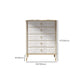 Modern de almacenamiento Gold Gold Storage Chox Chox con cajones