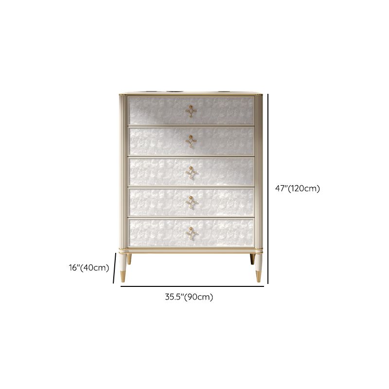 Modern de almacenamiento Gold Gold Storage Chox Chox con cajones