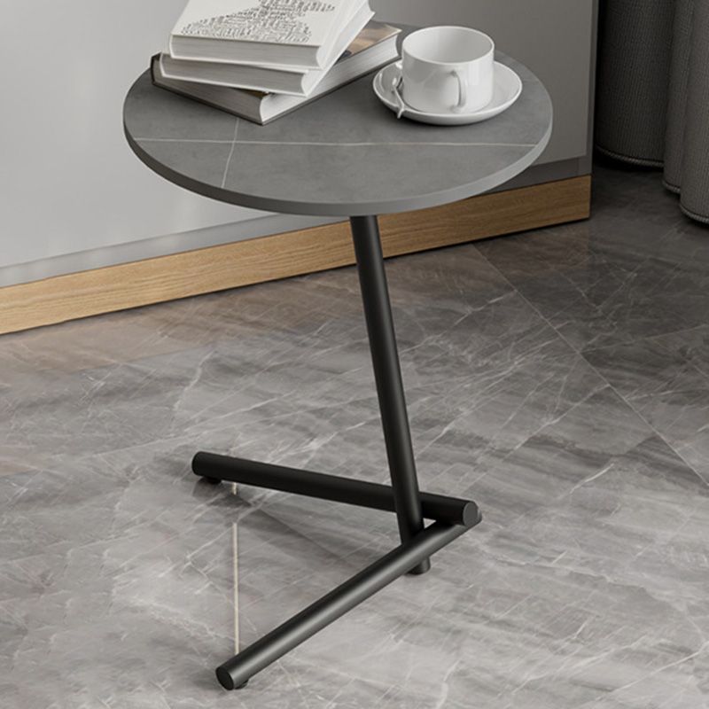 Pedestal Round End Table Minimalist Side End Table for Living Room Clearhalo 'Coffee & Accent Tables' 'End & Side Tables' 'end_side_tables' 'furn' 'furn_end_side_tables' 'Furniture' 'Living Room Furniture' 1200x1200_d6bbf891-268d-463f-bb94-ce8fb9cc526b