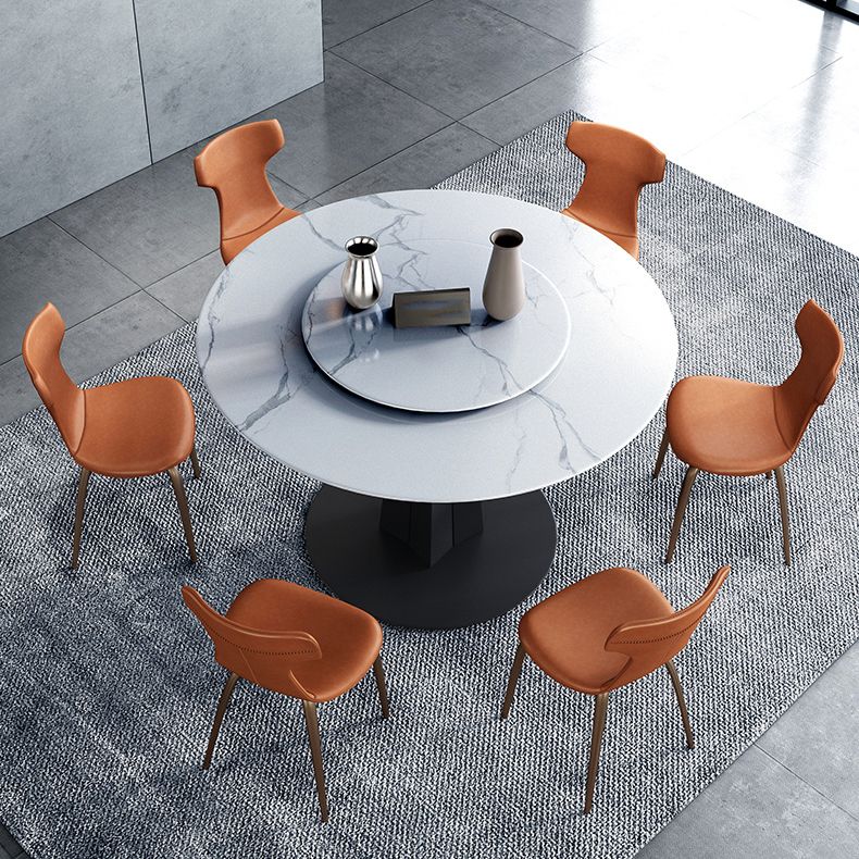 Modern Style Home Side Chair Wingback Metal Upholstered Single Dining Room Chair Clearhalo ' kitchen&dining_furn' 'Dining Chairs' 'Dining Tables & Seating' 'dining_chair' 'furn' 'furn_dining_chair' 'Furniture' 'furniture_dining_chair' 'Kitchen & Dining Furniture' 'kitchen' 1200x1200_d6be9bba-3529-49e6-9792-c5af78d816ba