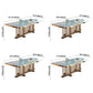 Metal Traditional Luxury Rectangle Dining Table Sintered Stone Top Table with Trestle Clearhalo ' dining_table' 'Dining Tables & Seating' 'Dining Tables' 'furn' 'furn_dining_table' 'Furniture' 'furniture_dining_table' 'Kitchen & Dining Furniture' 'kitchen&dining_furn' 'kitchen' 'kitchen_dining_table' 1200x1200_d6c369b5-7248-4f5a-9732-902333859f26