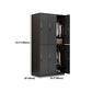 Metal Industrial Cabinet with Hinged Door Black Steel Storage Cabinet for Home Clearhalo 'Armoires & Wardrobes' 'armoires_wardrobes' 'Bedroom Furniture' 'furn' 'furn_armoires_wardrobes' 'Furniture' 1200x1200_d6c6c432-39d5-45a7-a600-fc2a77b0a299