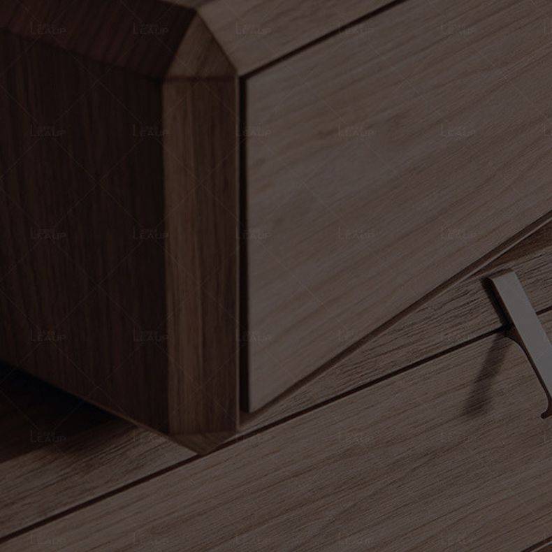 Moderna mesa de acento nocturno gabinete de madera maciza para dormitorio