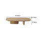 Solid Wood Coffee Table with 2 Legs and Rectangle Top Scandinavian