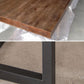 Metal Industrial Rectangular Dining Table Solid Wood Table with Trestle Clearhalo ' dining_table' 'Dining Tables & Seating' 'Dining Tables' 'furn' 'furn_dining_table' 'Furniture' 'furniture_dining_table' 'Kitchen & Dining Furniture' 'kitchen&dining_furn' 'kitchen' 'kitchen_dining_table' 1200x1200_d6c9ce65-f3da-4cd8-b3f9-075bc1c687fc