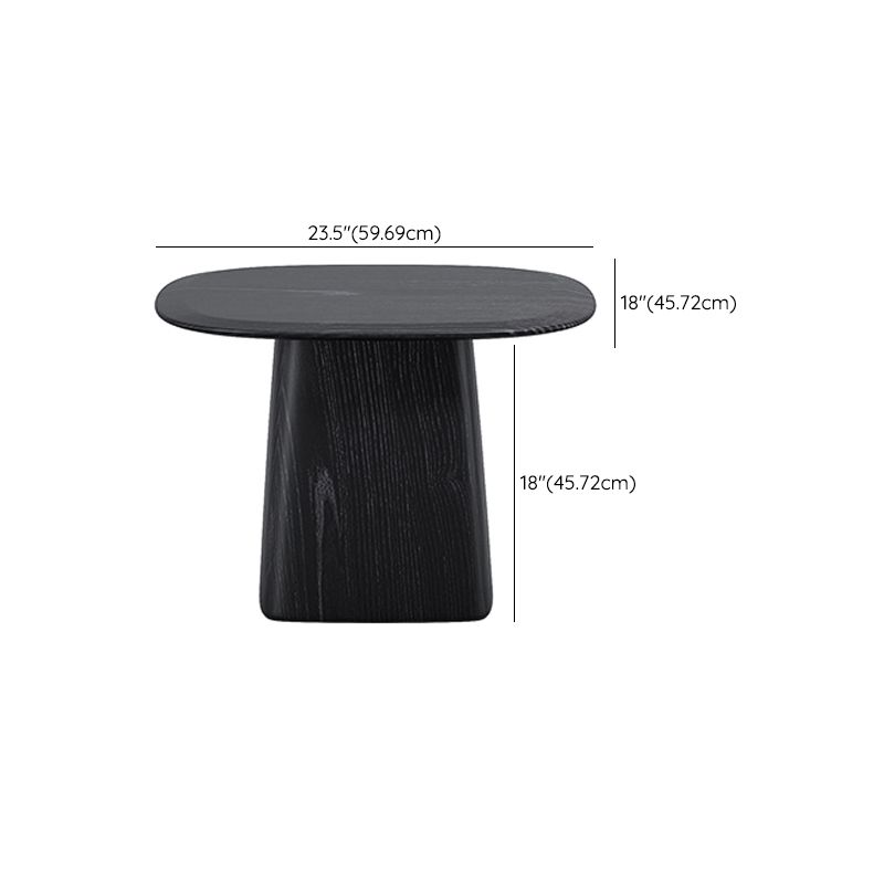 Pedestal Coffee Table Black Solid Wood Coffee Cocktail Table Clearhalo 'Coffee & Accent Tables' 'Coffee Tables' 'coffee_tables' 'furn' 'furn_coffee_tables' 'Furniture' 'Living Room Furniture' 1200x1200_d6ca6a88-bdf7-4675-8197-8c8ea10172e7
