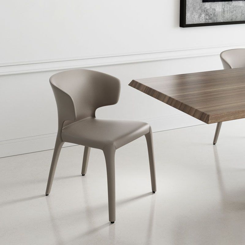 Contemporary Faux Leather Dining Chair Metal Dining Chairs for Restaurant Use Clearhalo ' kitchen&dining_furn' 'Dining Chairs' 'Dining Tables & Seating' 'dining_chair' 'furn' 'furn_dining_chair' 'Furniture' 'furniture_dining_chair' 'Kitchen & Dining Furniture' 'kitchen' 1200x1200_d6ccbb05-d664-4d7e-9e50-69f9f0616387